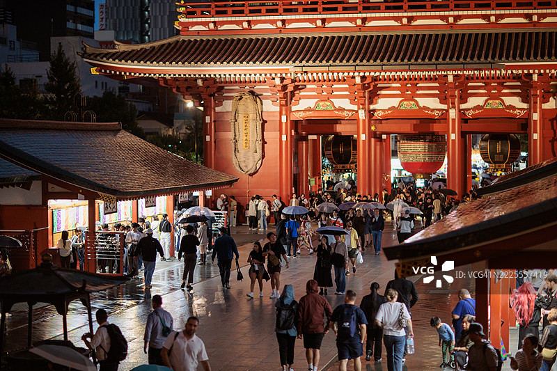 十月的东京浅草氛围图片素材