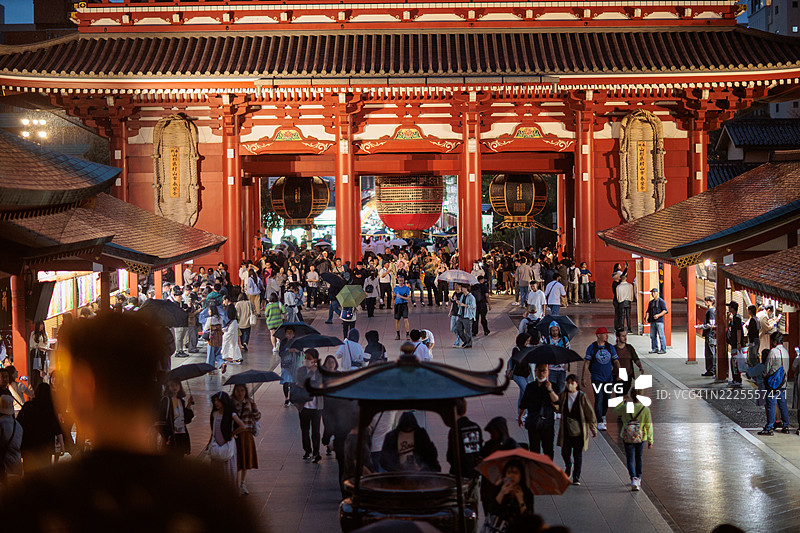 十月的东京浅草氛围图片素材