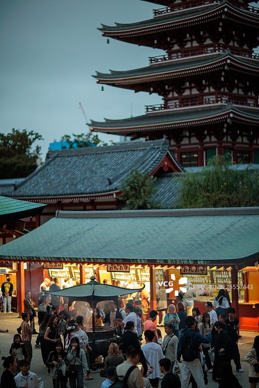 十月的东京浅草氛围图片素材