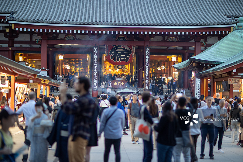 十月的东京浅草氛围图片素材