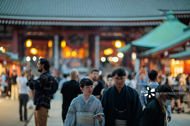 十月的东京浅草氛围图片素材