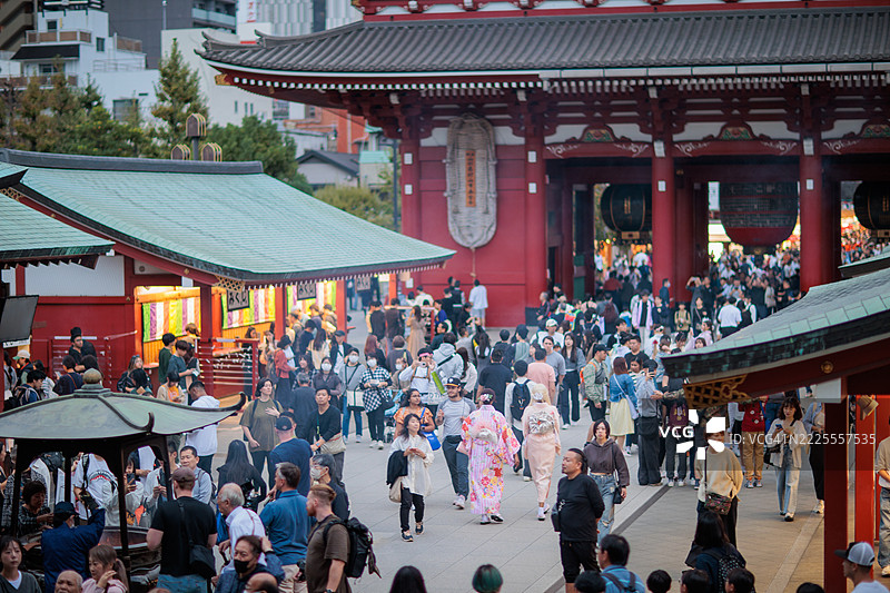 十月的东京浅草氛围图片素材