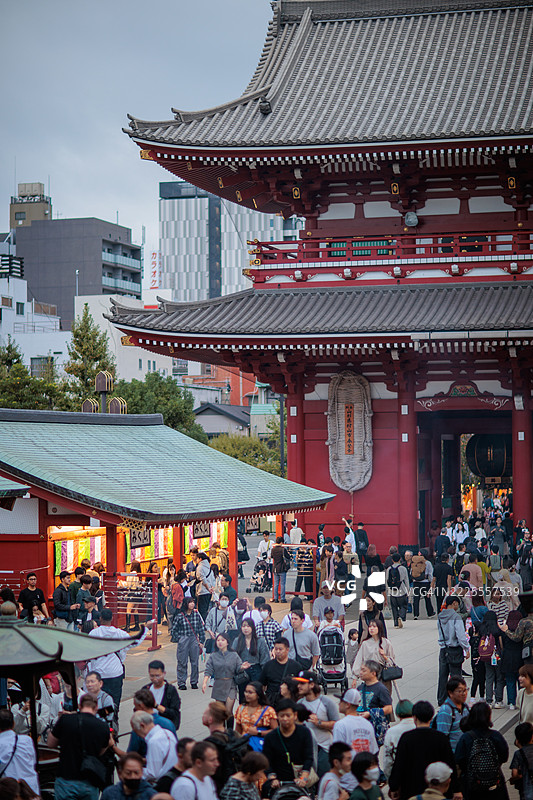 十月的东京浅草氛围图片素材