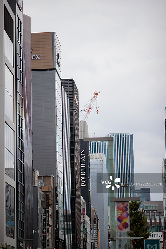 十月东京银座的氛围图片素材