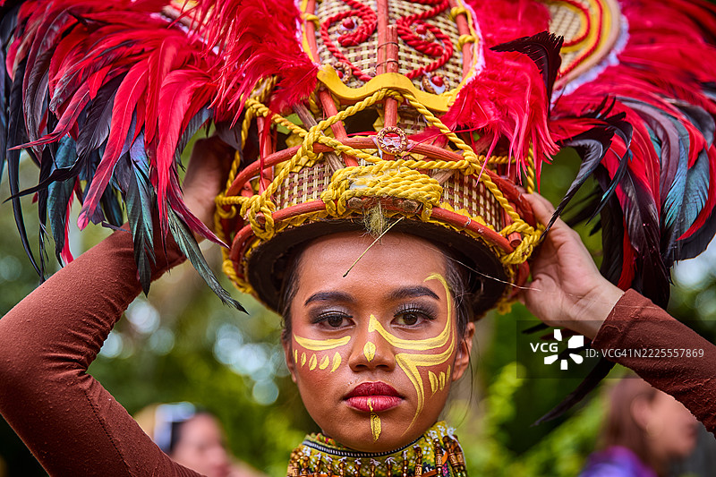 迪纳江节舞者。图片素材