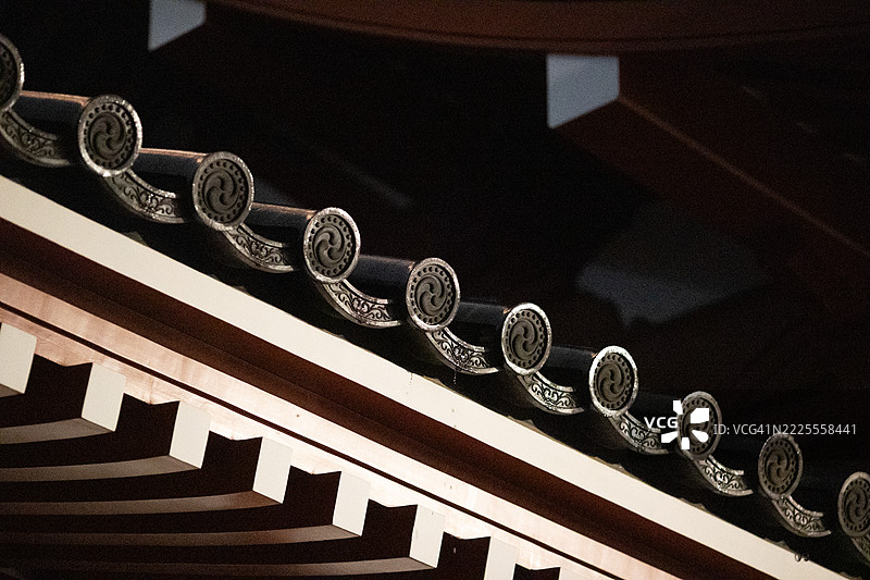 东京浅草的夜晚氛围图片素材