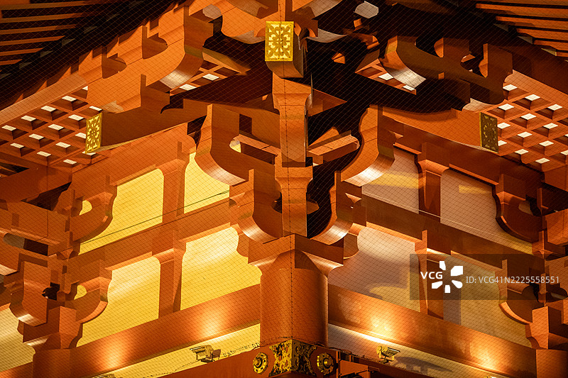 东京浅草的夜晚氛围图片素材