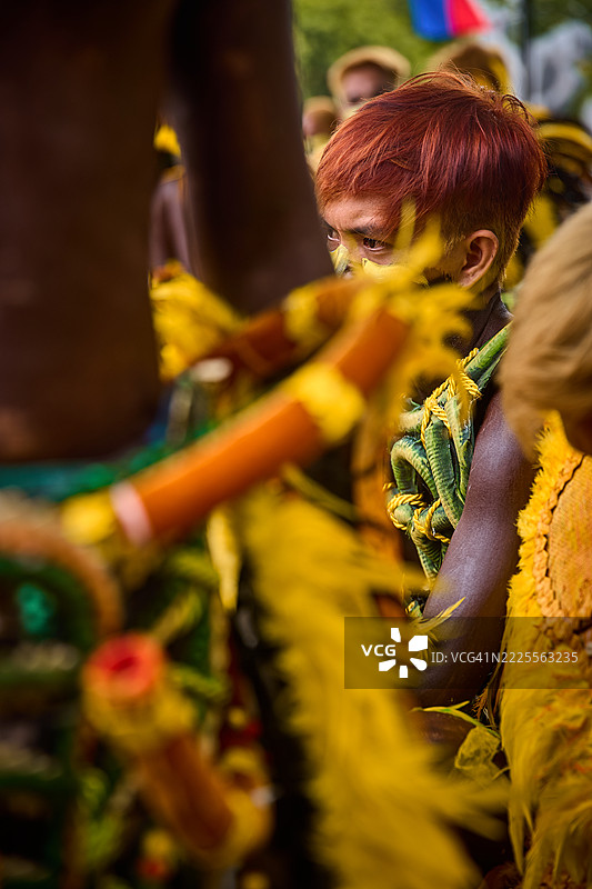 迪纳江节的舞者。图片素材