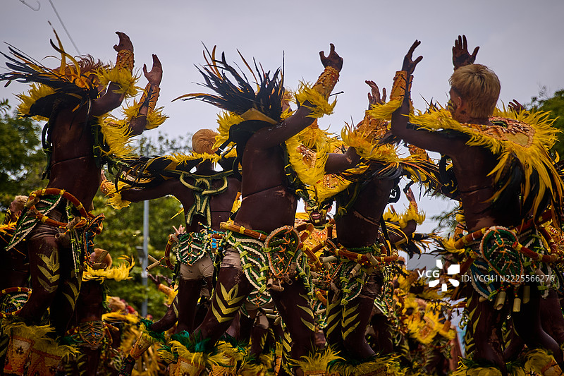 迪纳江节的舞者。图片素材