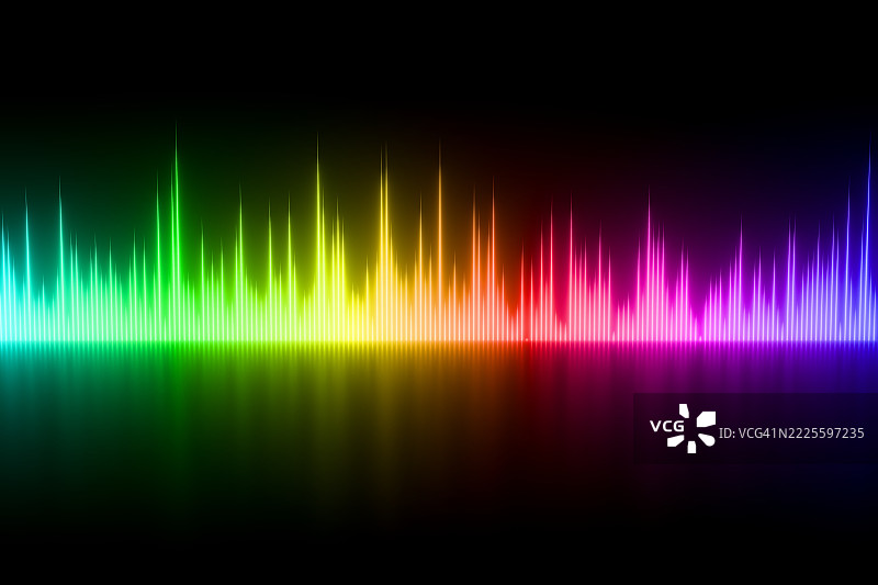 波形暗示数字数据或声音频率的运动图片素材
