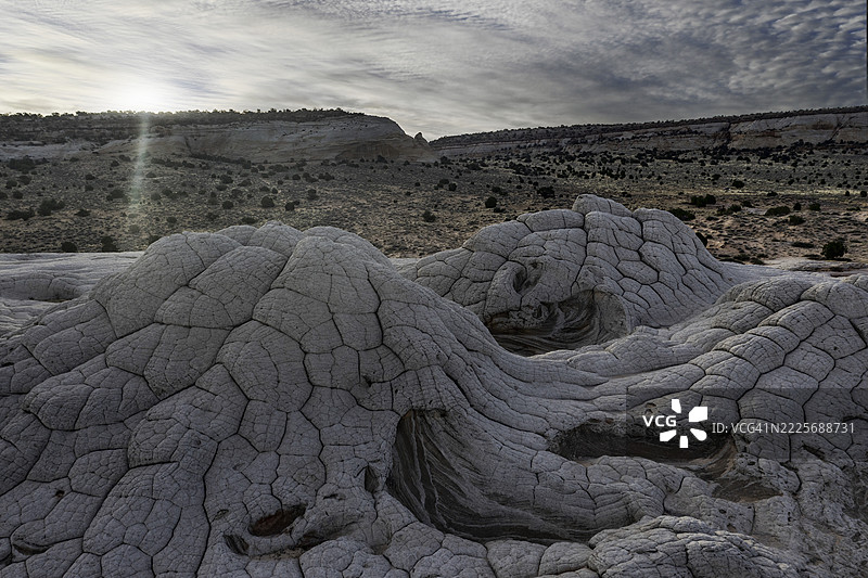 白口袋，亚利桑那州的外星地质图片素材