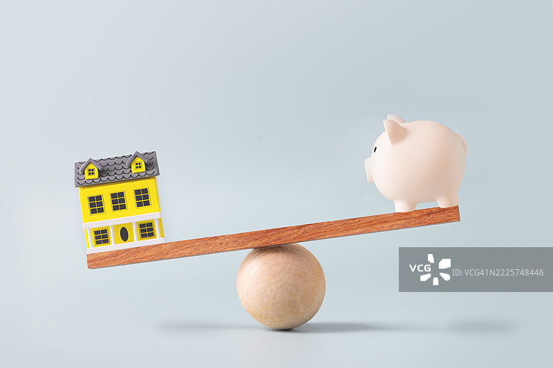 财务负担概念静物摄影。图片素材