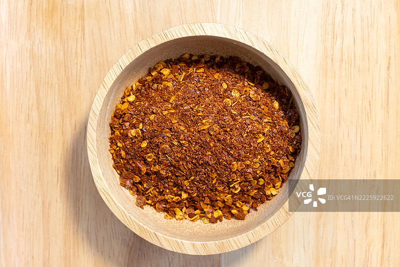 干红辣椒粉。烹饪调料风味图片素材