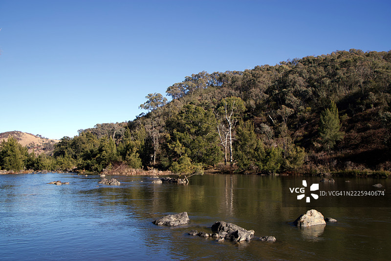 穆伦比吉河，乌里阿拉东，堪培拉，澳大利亚首都地区，澳大利亚图片素材