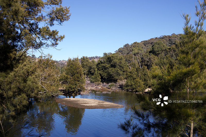 穆伦比吉河，乌里阿拉东，堪培拉，澳大利亚首都地区，澳大利亚图片素材