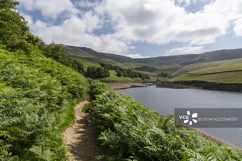 肯德尔水库，峰区，德比郡，英格兰图片素材
