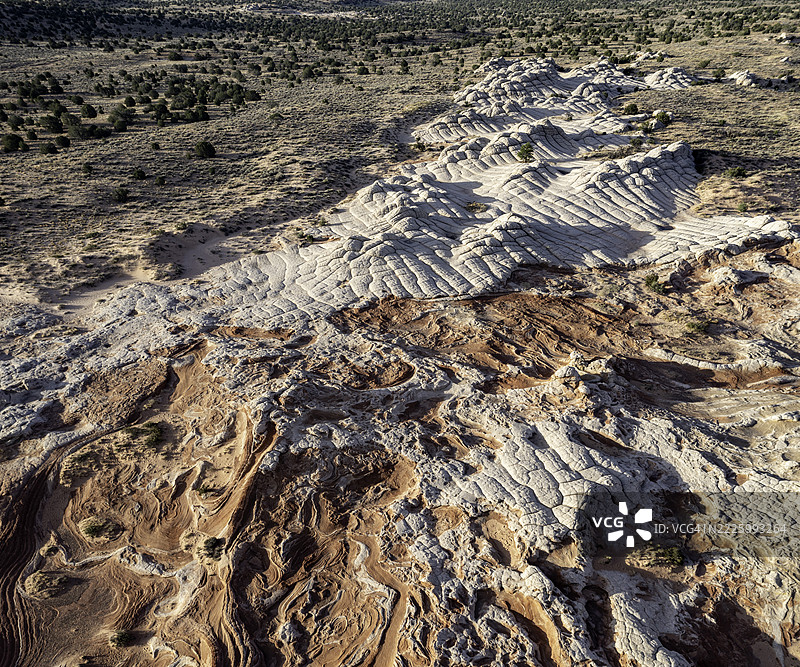 白口袋，亚利桑那州的外星地质图片素材