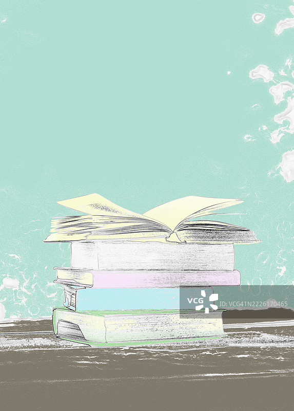 打开的书图片素材