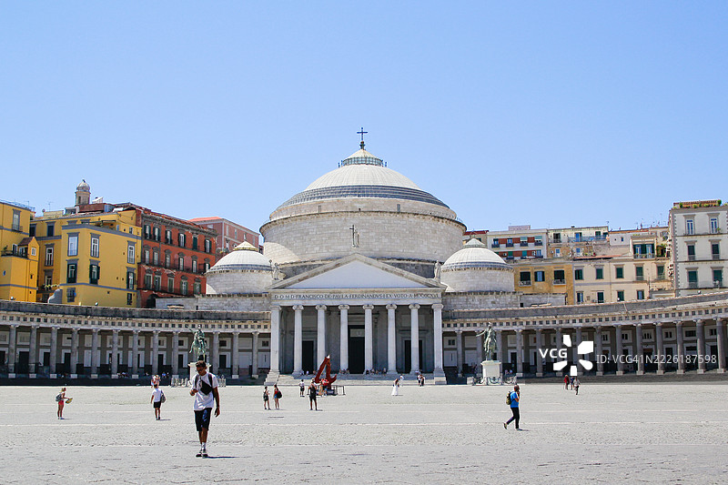 意大利那不勒斯的公民广场图片素材