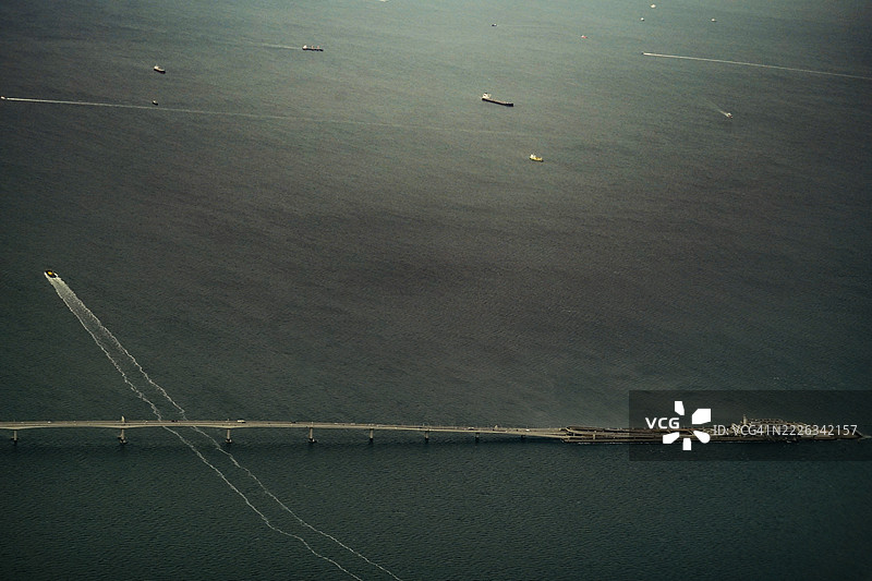 日本海的高角度视图图片素材