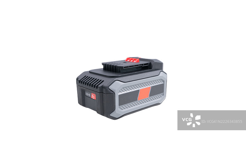 黑色和银色的电池组，带有红色和白色条纹图片素材