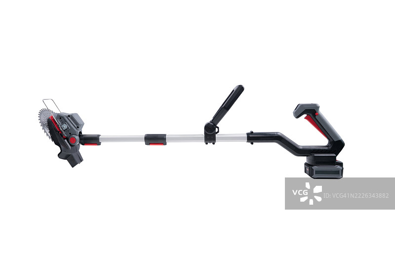 一款黑色和银色的电动工具，配有红色手柄图片素材