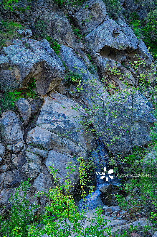 加利福尼亚州蒙特西托的岩石全景拍摄图片素材