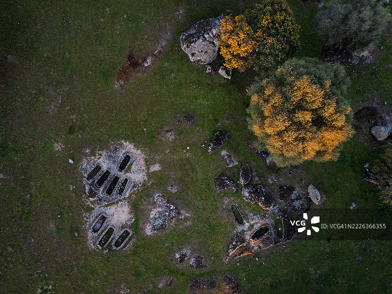 德赫萨·德·拉·卢斯的死者之城，阿罗约·德·拉·卢斯，埃斯特雷马杜拉，西班牙图片素材
