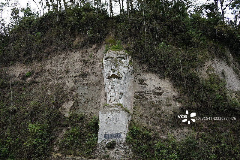 埃cuador Pichincha地区田野上树木的高角度视图图片素材