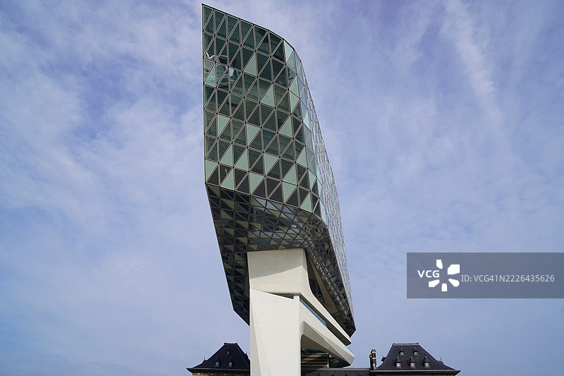 安特卫普，比利时，海文豪斯现代建筑特写图片素材