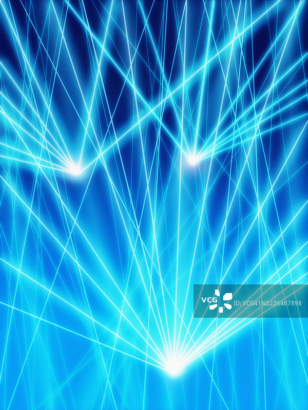 电音节奏与蓝色激光束在迪斯科舞台音乐会上图片素材