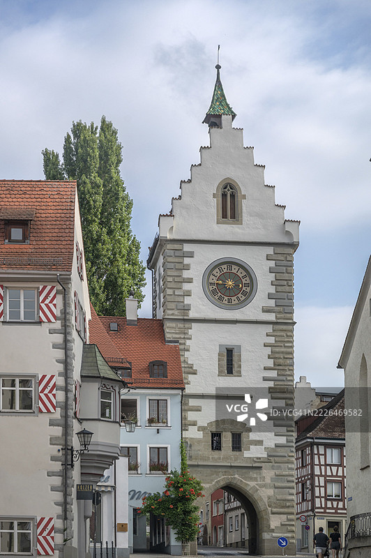 弗朗西斯科门，建于1494年，德国巴登-符腾堡州乌伯林根图片素材