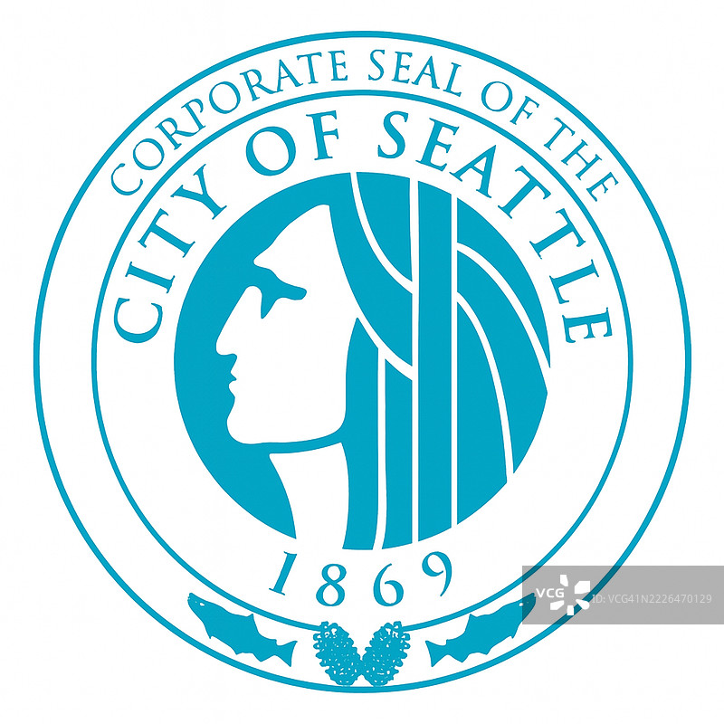 美国华盛顿州西雅图市市徽图片素材