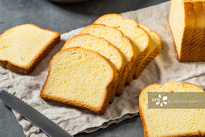 桌子上的面包特写，美国图片素材