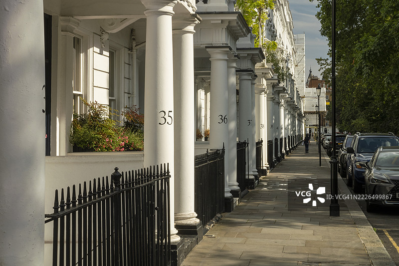 卡多根广场SW1的经典建筑图片素材