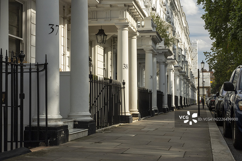 卡多根广场SW1的经典建筑图片素材