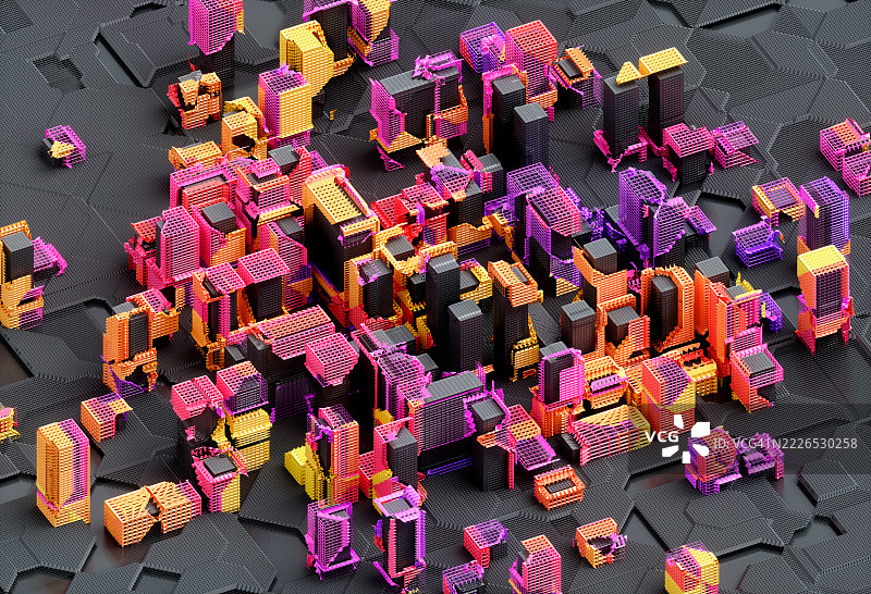 抽象城市图片素材