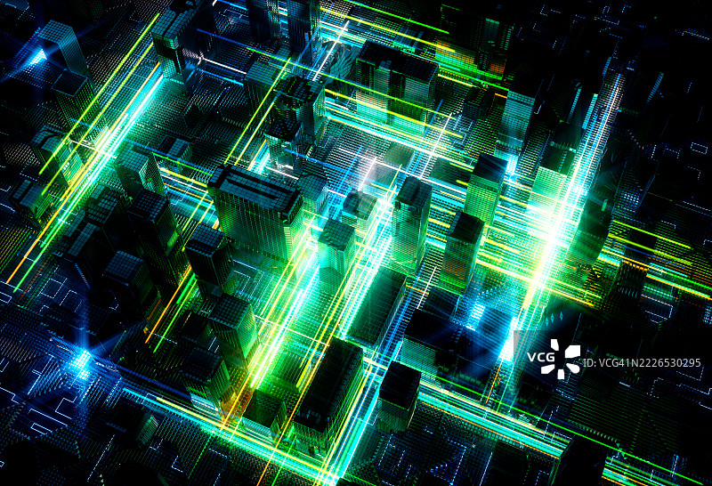 城市光轨图片素材
