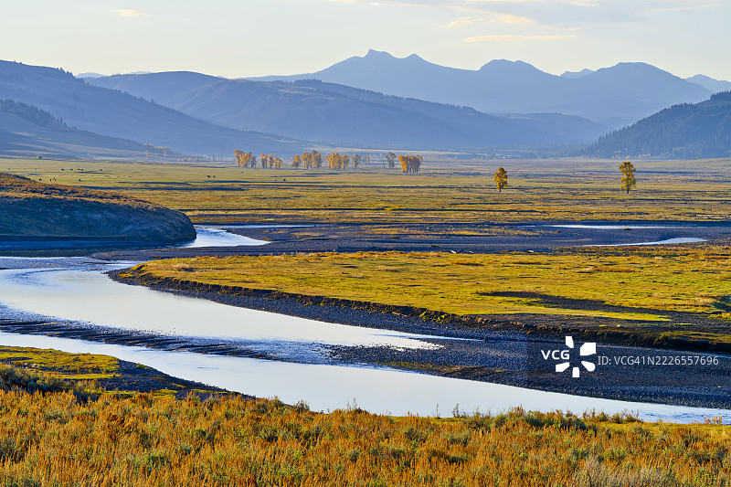 怀俄明州的黄石国家公园图片素材