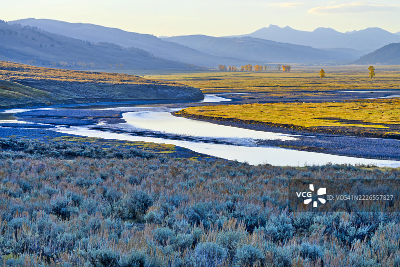 怀俄明州的黄石国家公园图片素材