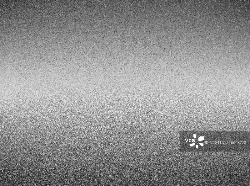 全景，光滑与粗糙质感的闪亮银色塑料薄膜。图片素材