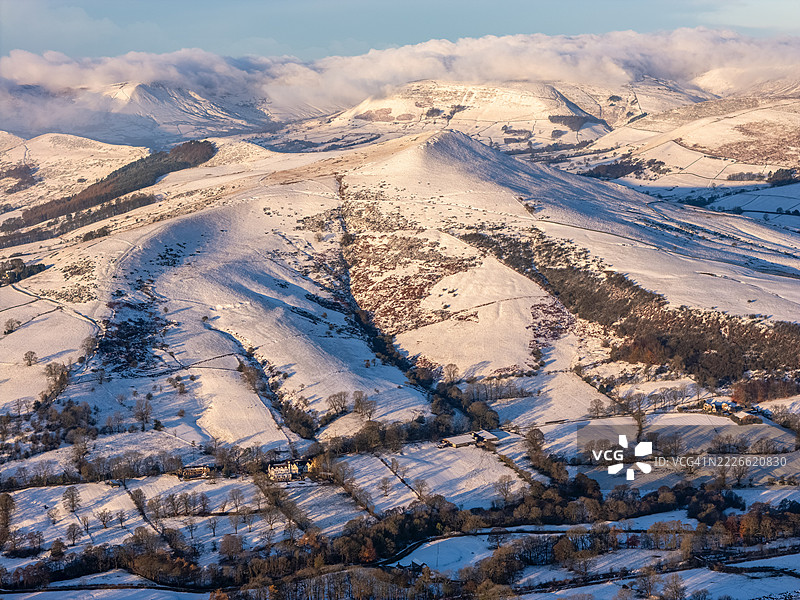 失落山与周围的峰区，英国图片素材
