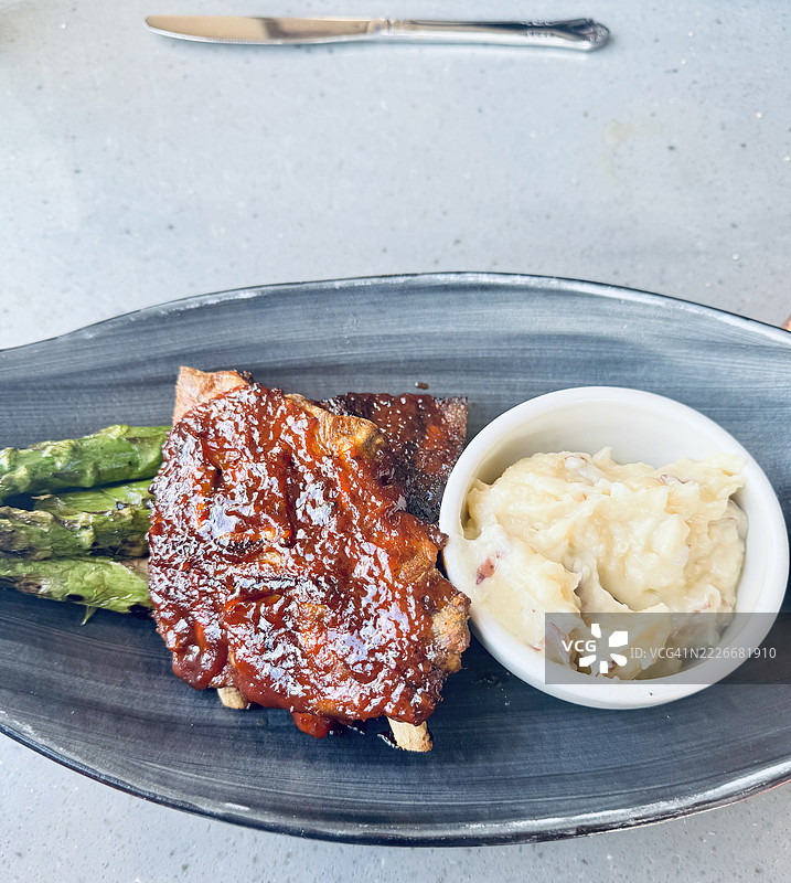 餐盘上的食物特写，亚利桑那州斯科茨代尔，美国图片素材