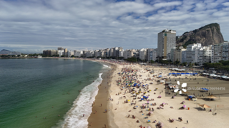 里约热内卢的科帕卡巴纳海滩图片素材