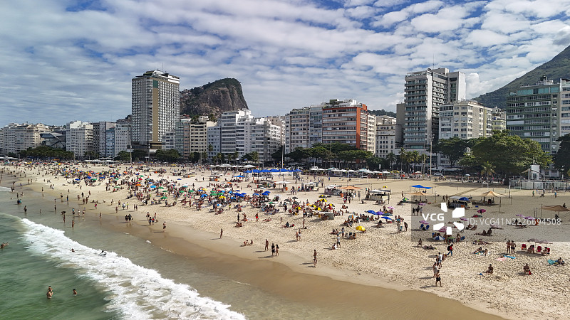 里约热内卢的科帕卡巴纳海滩图片素材