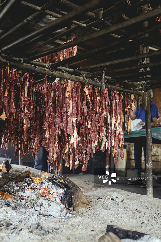 阿曼杜法尔萨拉拉的传统骆驼餐厅图片素材