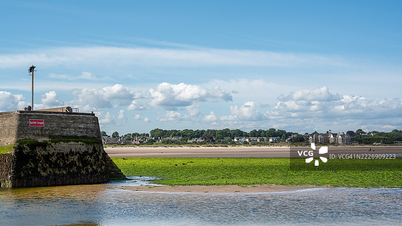 纳恩海滩-莫雷-苏格兰。图片素材