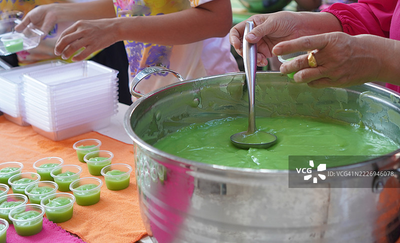 班兰奶油布丁图片素材