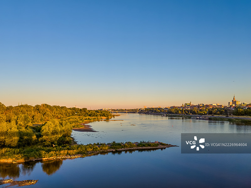 波兰华沙全景图片素材