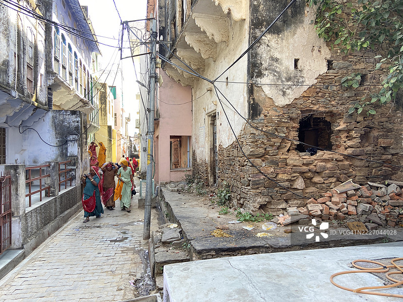 普什卡尔市的街道。图片素材